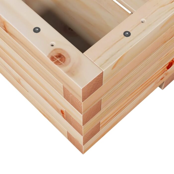 Jardinière 110x60x26,5 cm bois de pin massif – Image 6