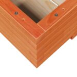 Jardinière cire marron 110x60x26,5 cm bois de pin massif – Image 6