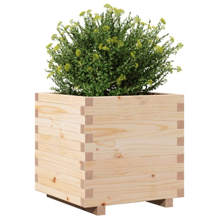 Jardinière 50x50x49,5 cm bois de pin massif – Image 2