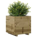 Jardinière 50x50x49,5 cm bois de pin imprégné – Image 2