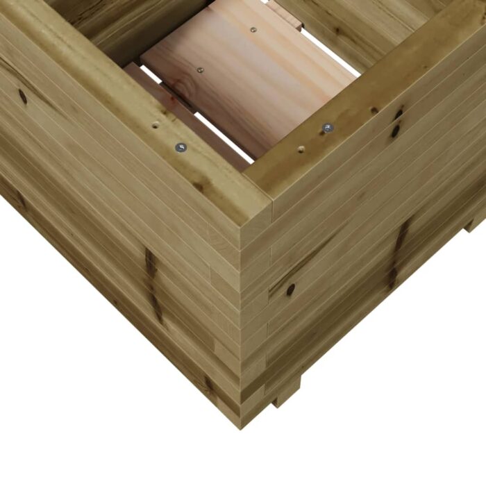 Jardinière 50x50x49,5 cm bois de pin imprégné – Image 6