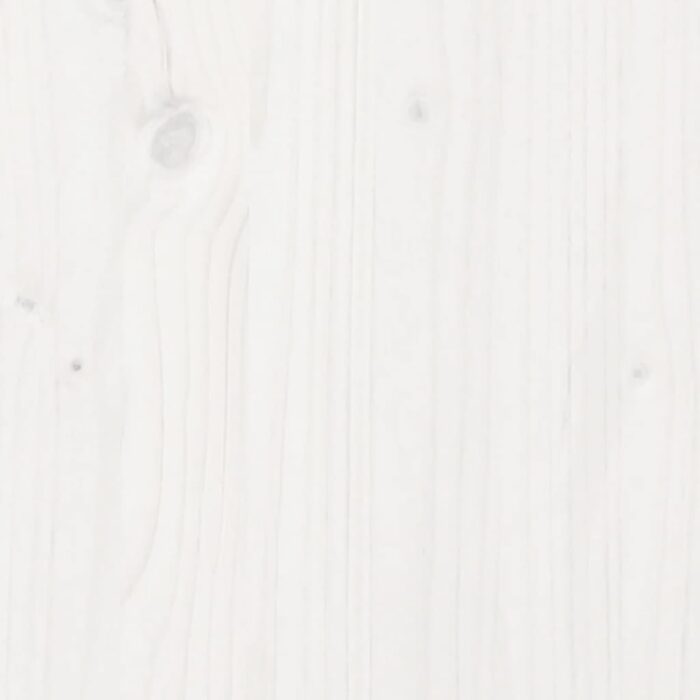 Jardinière blanc 60x60x49,5 cm bois de pin massif – Image 7