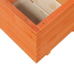 Jardinière cire marron 60x60x49,5 cm bois de pin massif – Image 6