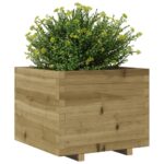 Jardinière 60x60x49,5 cm bois de pin imprégné – Image 2