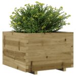 Jardinière 70x70x49,5 cm bois de pin imprégné – Image 2