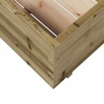 Jardinière 70x70x49,5 cm bois de pin imprégné – Image 6