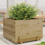 Jardinière 70x70x49,5 cm bois de pin imprégné