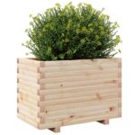 Jardinière 70x40x49,5 cm bois de pin massif – Image 2