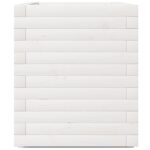 Jardinière blanc 70x40x49,5 cm bois de pin massif – Image 4