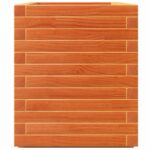 Jardinière cire marron 70x40x49,5 cm bois de pin massif – Image 4