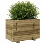Jardinière 70x40x49,5 cm bois de pin imprégné – Image 2