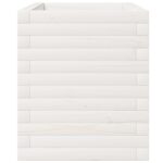 Jardinière blanc 110x40x49,5 cm bois de pin massif – Image 4