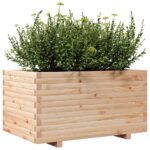 Jardinière 90x60x49,5 cm bois de pin massif – Image 2