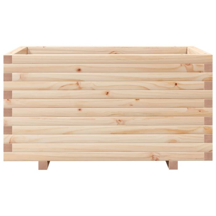 Jardinière 90x60x49,5 cm bois de pin massif – Image 3