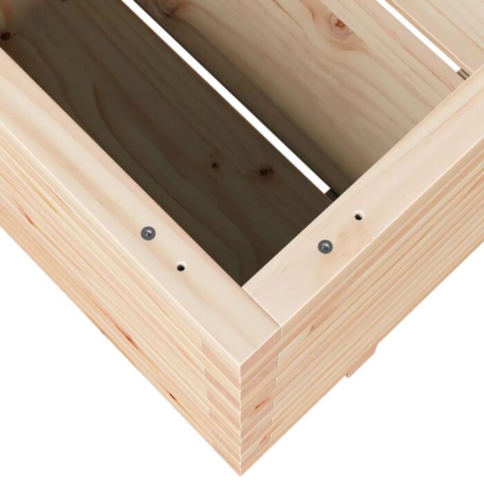 Jardinière 90x60x49,5 cm bois de pin massif – Image 6