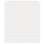 Jardinière blanc 40x40x46 cm bois de pin massif – Image 3