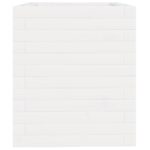 Jardinière blanc 40x40x46 cm bois de pin massif – Image 4