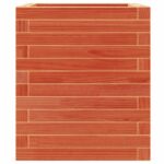 Jardinière cire marron 40x40x46 cm bois de pin massif – Image 3