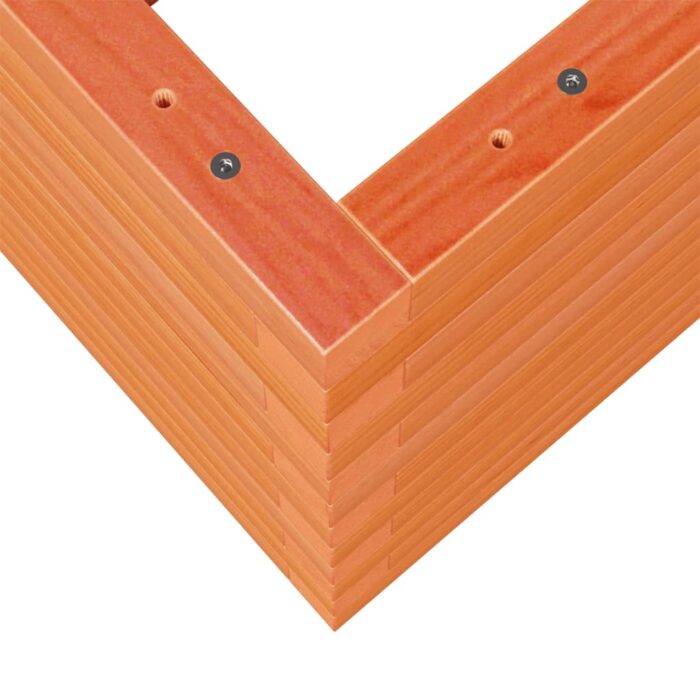 Jardinière cire marron 50x50x46 cm bois de pin massif – Image 6
