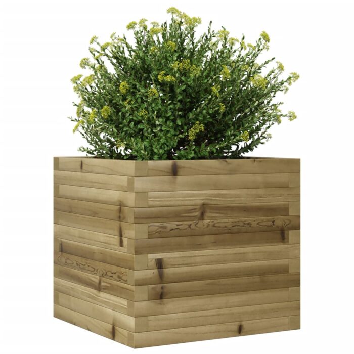 Jardinière 50x50x46 cm bois de pin imprégné – Image 2