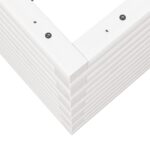 Jardinière blanc 70x70x46 cm bois de pin massif – Image 6