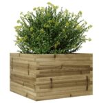 Jardinière 70x70x46 cm bois de pin imprégné – Image 2