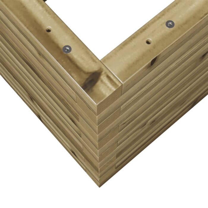 Jardinière 70x70x46 cm bois de pin imprégné – Image 6