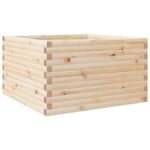 Jardinière 80x80x46 cm bois de pin massif – Image 5
