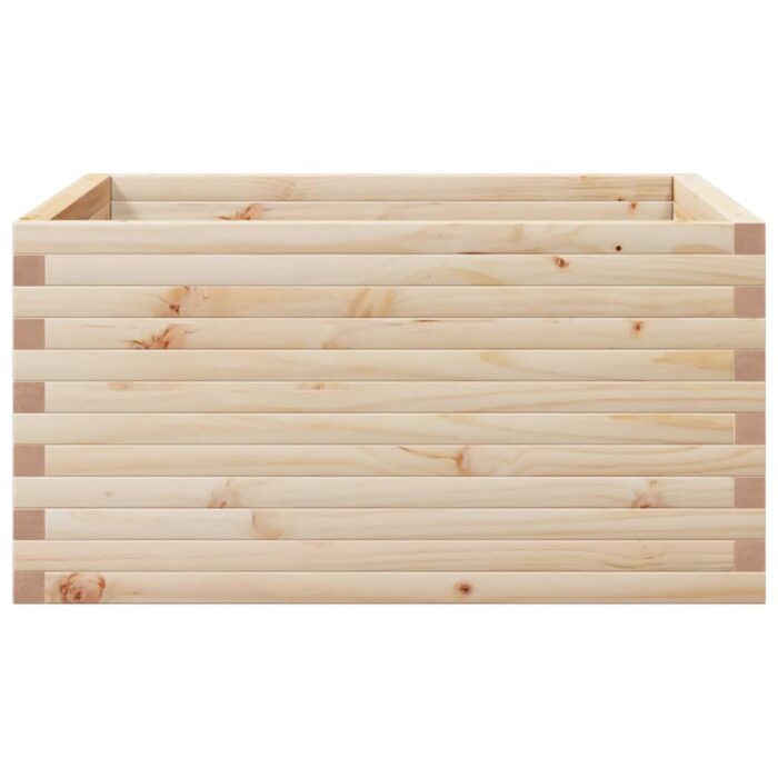 Jardinière 90x90x46 cm bois de pin massif – Image 4