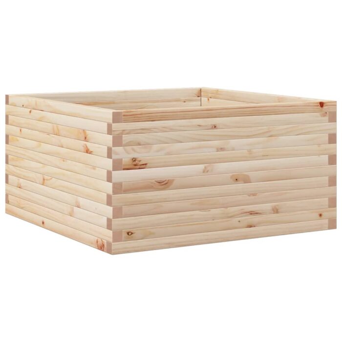 Jardinière 90x90x46 cm bois de pin massif – Image 5