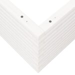 Jardinière blanc 90x90x46 cm bois de pin massif – Image 6