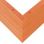 Jardinière cire marron 100x100x46 cm bois de pin massif – Image 6