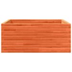 Jardinière cire marron 110x110x46 cm bois de pin massif – Image 4