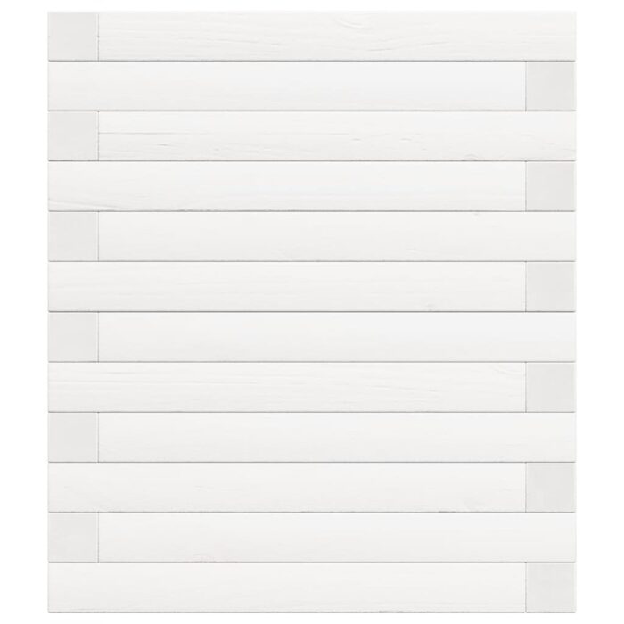 Jardinière blanc 90x40x46 cm bois de pin massif – Image 4