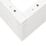 Jardinière blanc 90x40x46 cm bois de pin massif – Image 6