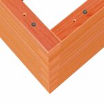 Jardinière cire marron 90x40x46 cm bois de pin massif – Image 6