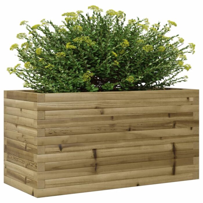 Jardinière 90x40x46 cm bois de pin imprégné – Image 2