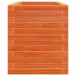 Jardinière cire marron 110x40x46 cm bois de pin massif – Image 4