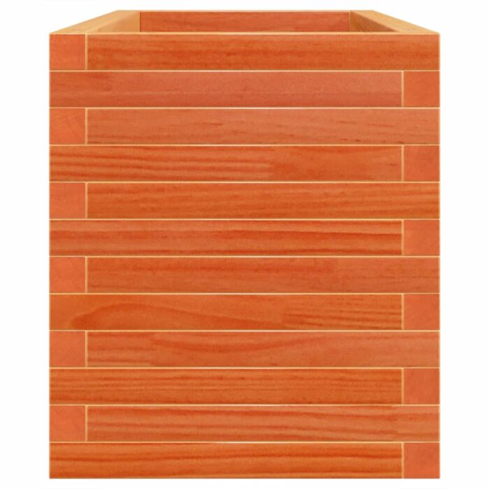 Jardinière cire marron 110x40x46 cm bois de pin massif – Image 4