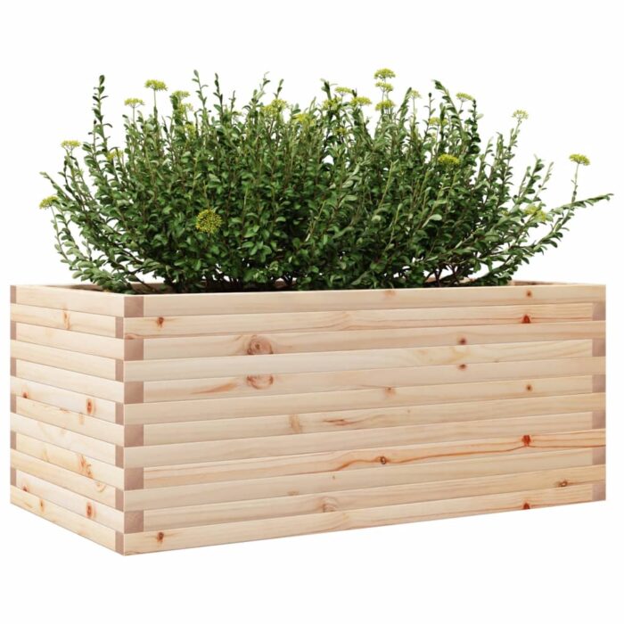 Jardinière 110x60x46 cm bois de pin massif – Image 2