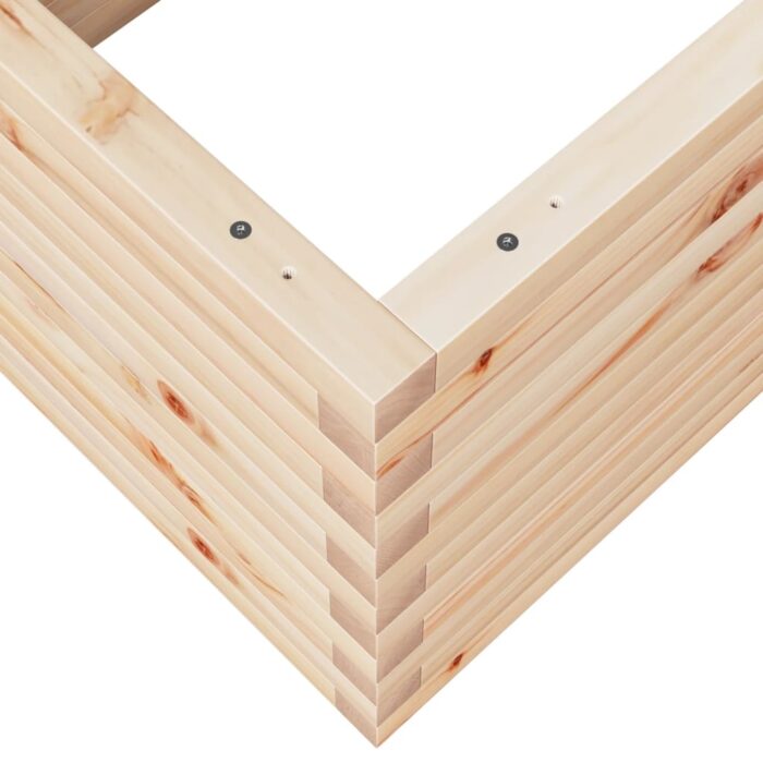 Jardinière 110x60x46 cm bois de pin massif – Image 6