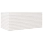 Jardinière blanc 110x60x46 cm bois de pin massif – Image 5