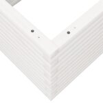 Jardinière blanc 110x60x46 cm bois de pin massif – Image 6