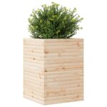 Jardinière 50x50x68,5 cm bois de pin massif – Image 2