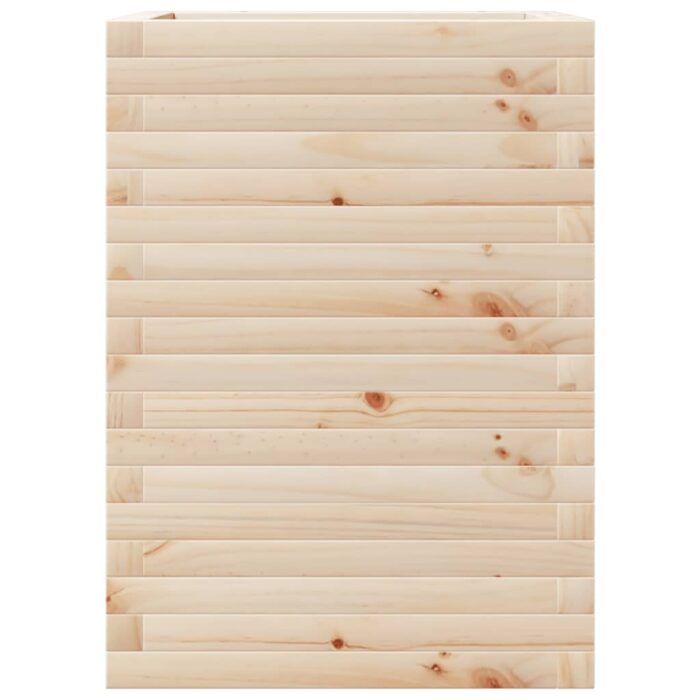 Jardinière 50x50x68,5 cm bois de pin massif – Image 3