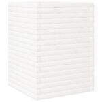 Jardinière blanc 50x50x68,5 cm bois de pin massif – Image 5