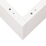 Jardinière blanc 50x50x68,5 cm bois de pin massif – Image 6