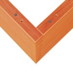 Jardinière cire marron 50x50x68,5 cm bois de pin massif – Image 6