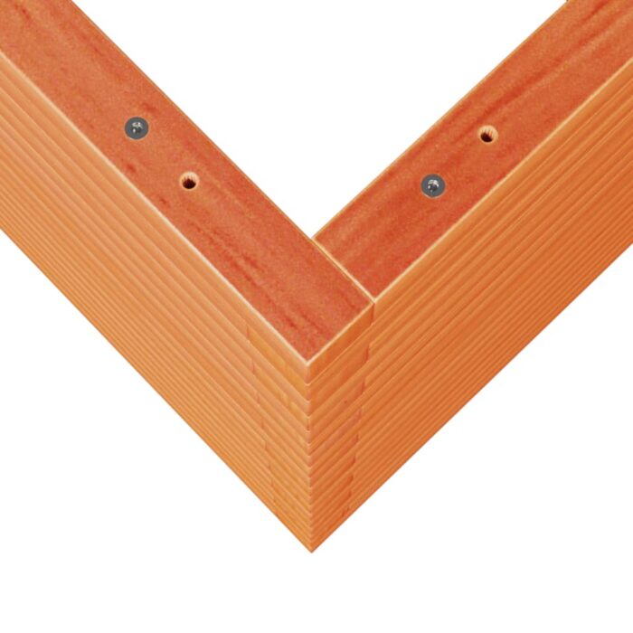 Jardinière cire marron 50x50x68,5 cm bois de pin massif – Image 6