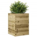 Jardinière 50x50x68,5 cm bois de pin imprégné – Image 2